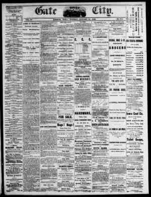 The Daily Gate City Newspaper January 19, 1869 kapağı