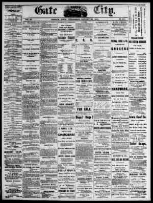 The Daily Gate City Newspaper January 20, 1869 kapağı