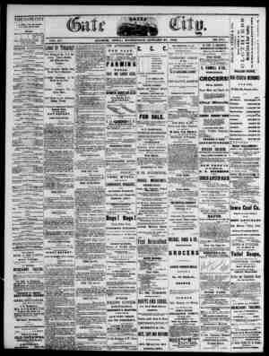 The Daily Gate City Newspaper January 27, 1869 kapağı