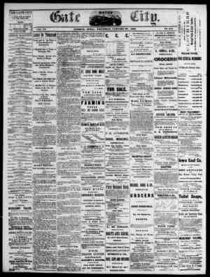 The Daily Gate City Newspaper January 28, 1869 kapağı