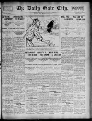 The Daily Gate City Newspaper October 8, 1908 kapağı