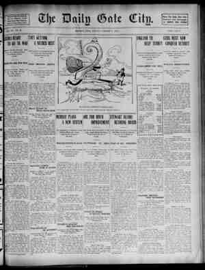 The Daily Gate City Newspaper October 9, 1908 kapağı