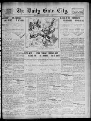 The Daily Gate City Newspaper October 10, 1908 kapağı