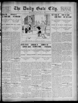 The Daily Gate City Newspaper October 12, 1908 kapağı