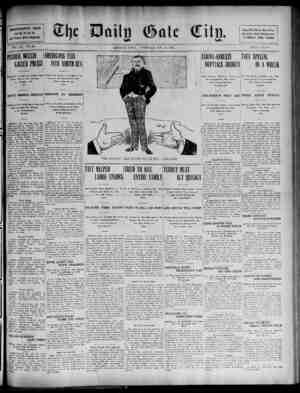 The Daily Gate City Newspaper October 13, 1908 kapağı