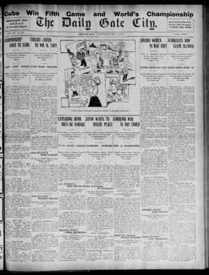 The Daily Gate City Newspaper October 14, 1908 kapağı