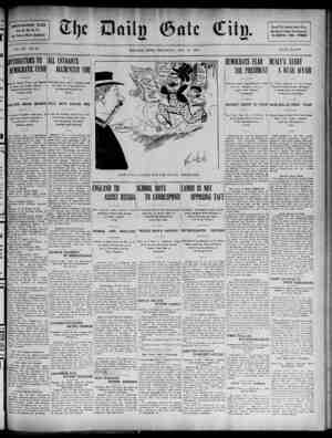 The Daily Gate City Newspaper October 15, 1908 kapağı