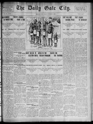 The Daily Gate City Newspaper October 16, 1908 kapağı