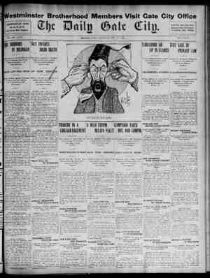 The Daily Gate City Newspaper October 17, 1908 kapağı