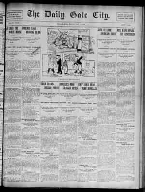 The Daily Gate City Newspaper October 19, 1908 kapağı