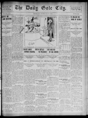 The Daily Gate City Newspaper October 22, 1908 kapağı