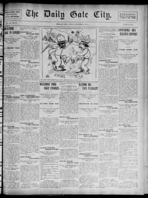 The Daily Gate City Newspaper October 23, 1908 kapağı