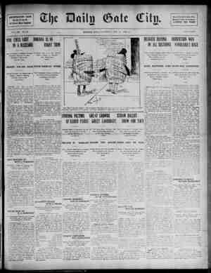 The Daily Gate City Newspaper October 24, 1908 kapağı