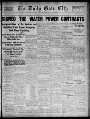 The Daily Gate City Newspaper October 27, 1908 kapağı