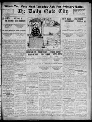 The Daily Gate City Newspaper October 31, 1908 kapağı