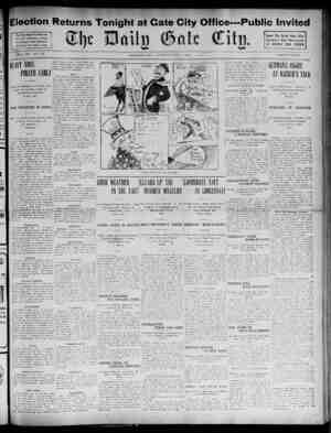 The Daily Gate City Newspaper November 3, 1908 kapağı