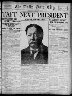 The Daily Gate City Newspaper November 4, 1908 kapağı