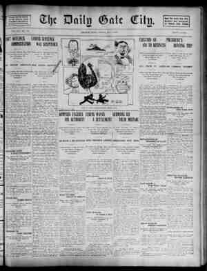 The Daily Gate City Newspaper November 6, 1908 kapağı
