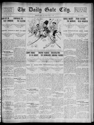 The Daily Gate City Newspaper November 7, 1908 kapağı
