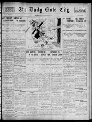 The Daily Gate City Newspaper November 9, 1908 kapağı