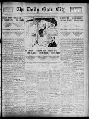 The Daily Gate City Newspaper November 10, 1908 kapağı