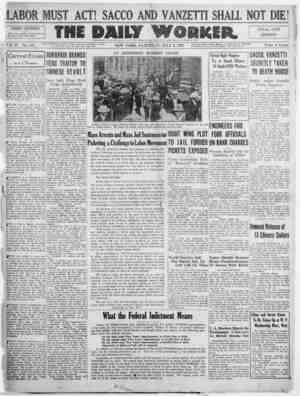 The Daily Worker Newspaper July 2, 1927 kapağı