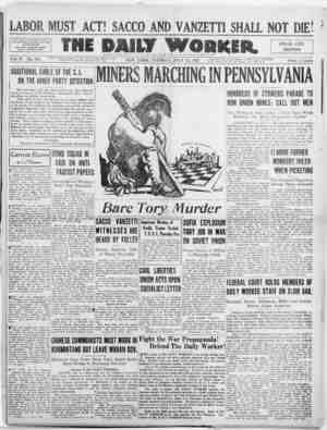 The Daily Worker Newspaper July 12, 1927 kapağı