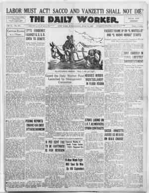 The Daily Worker Newspaper July 13, 1927 kapağı