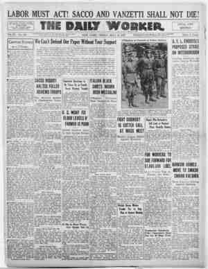 The Daily Worker Newspaper July 15, 1927 kapağı