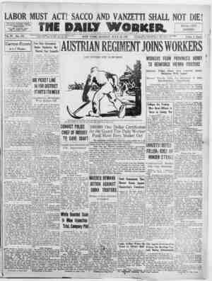 The Daily Worker Newspaper July 18, 1927 kapağı