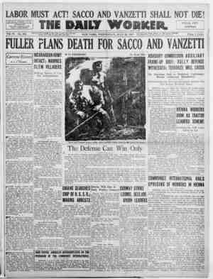 The Daily Worker Newspaper July 20, 1927 kapağı