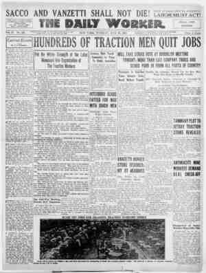 The Daily Worker Newspaper July 26, 1927 kapağı
