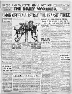 The Daily Worker Newspaper July 27, 1927 kapağı
