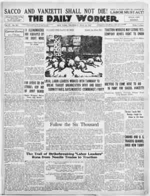 The Daily Worker Newspaper July 28, 1927 kapağı