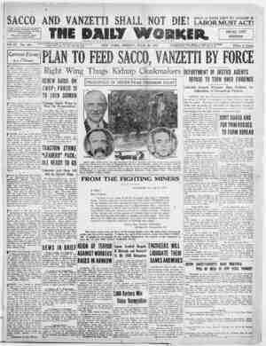 The Daily Worker Newspaper July 29, 1927 kapağı