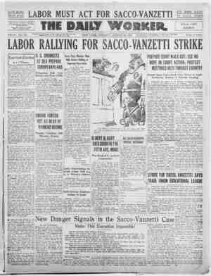 The Daily Worker Newspaper August 16, 1927 kapağı