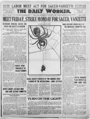 The Daily Worker Newspaper August 17, 1927 kapağı