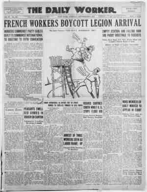 The Daily Worker Newspaper September 6, 1927 kapağı