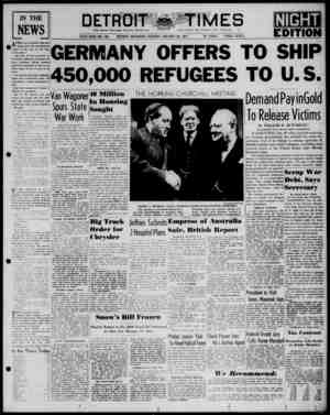 Detroit Evening Times Newspaper January 28, 1941 kapağı
