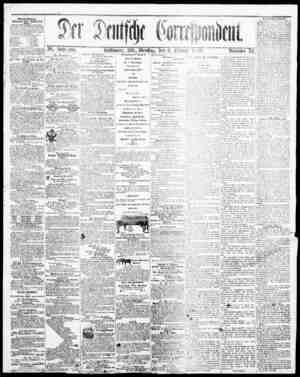 Der Deutsche Correspondent Newspaper 6 Şubat 1866 kapağı