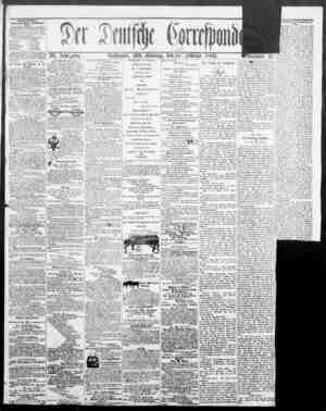 Der Deutsche Correspondent Newspaper 12 Şubat 1866 kapağı