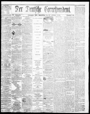 Der Deutsche Correspondent Newspaper 22 Şubat 1866 kapağı