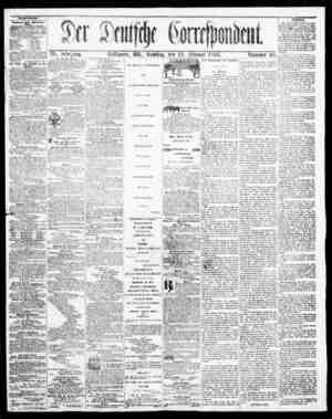 Der Deutsche Correspondent Newspaper 24 Şubat 1866 kapağı