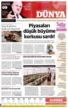  Çarşamba 2.2968 2015 FİNANS SOHBETLERİ - Hamdi Topçu THY YÖNETİM KURULU BAŞKANI BAŞBAKAN DAVUTOĞLU: 3-4 AYDIR TAHSİLAT...