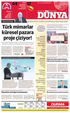  TÜRKİYE FİNANSGENEL MÜDÜRÜ DERYA GÜRERK: Türk mimarlar küresel pazara proje çiziyor! İnşaattaki hızlı gelişme mimarlık...