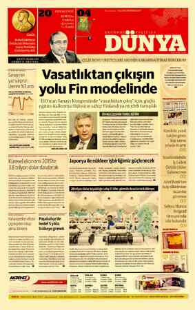  Nobel Edebiyat nü Belaruslu yazar Svetlana Aleksiyeviç aldı PERAKENDE AVM Ciro Endeksi ağustosta 9015 arttı ÇEBİD BAŞKANI...