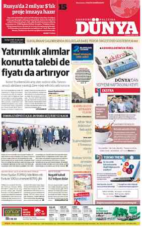  HAVALİMANI SALDIRISINDA BULGULAR DAFŞ TERÖR ÖRGÜTÜNÜ GÖSTERİYOR /0: Yatırımlık alımlar konutta talebi de fiyatı da artırıyor