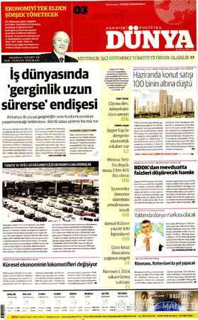  ANADOLU GRUBUYK | BŞK. TUNCAY ÖZİLHAN: | İş dünyasında 'gerginlik uzun sürerse' endişesi Almanya ile siyasi gerginliğin aynı