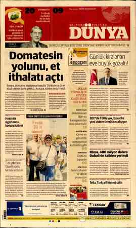  ULAGAY: BORCA DAYALI BÜYÜME DÜNYAYI KRİZE GÖTÜRÜR MÜ? /12 Domatesin yolunu, et ithalatı açtı Rusya, domates ithalatına...