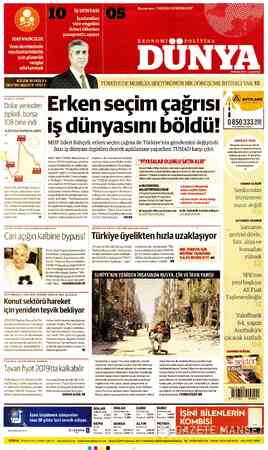  KİLİM MOBİLYA CEO'SU MESUT YİĞİT: Dolar yerinden zıpladı, borsa 108 bine indi 4.12'nin üstüne çıktı 3 n 42 408 Dolar/TL dün